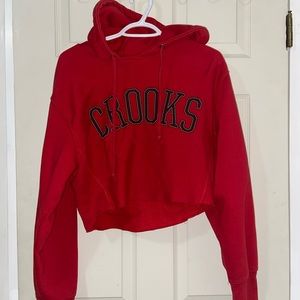 Cropped crooks hoodie NWOT